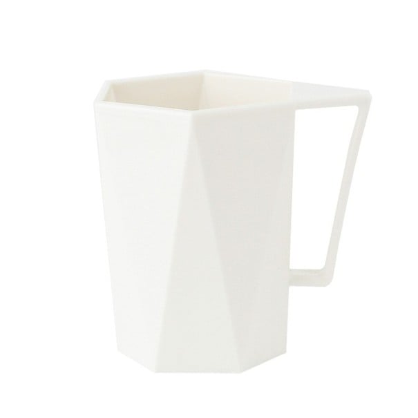 Bicchiere da bagno in plastica bianco