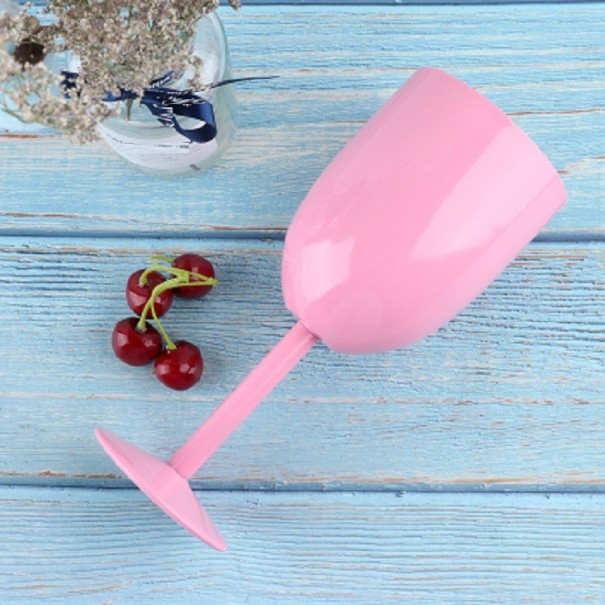 Bicchiere in acciaio inox con coperchio rosa chiaro