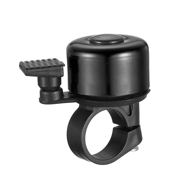 Bicycle Bell 5 x 3.5 cm Aluminium Alloy Loud Clear Tone Suitable for 22.2 mm Handlebars Easy Installation Metal Cycling Accessory black