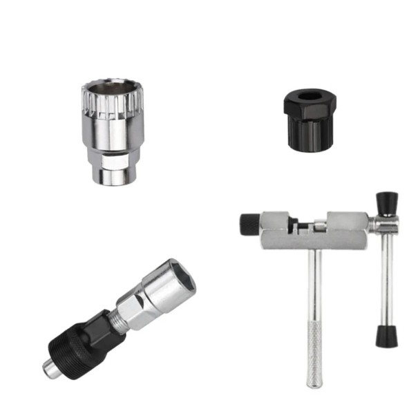 Bicycle Repair Tool Set 4pcs Flywheel Remover Crank Puller Chain Cutter Bottom Bracket Tool Maintenance for Mountain and Road Bikes 1