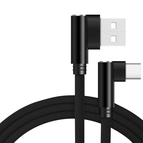 Biegbares Datenkabel USB-C / USB K525 schwarz 1 m