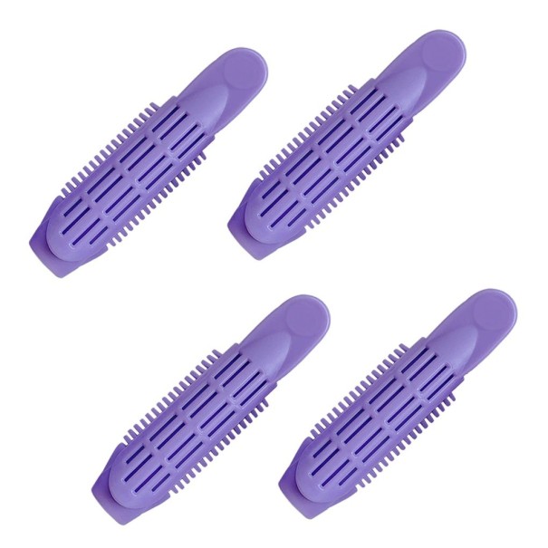 Bigodini per capelli 4 pz viola