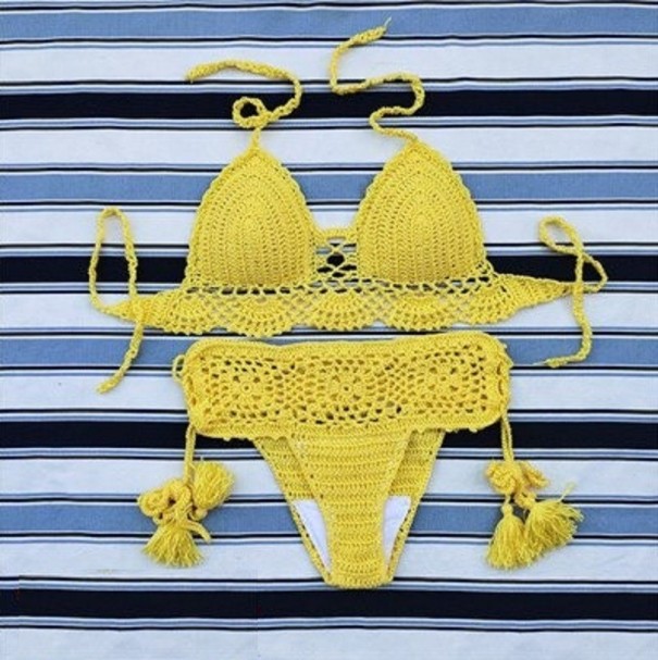 Bikini da Donna P521 giallo XS