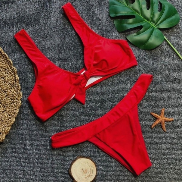 Bikini damskie A3077 czerwony XS