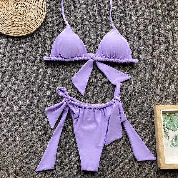 Bikini damskie P383 jasny fiolet S