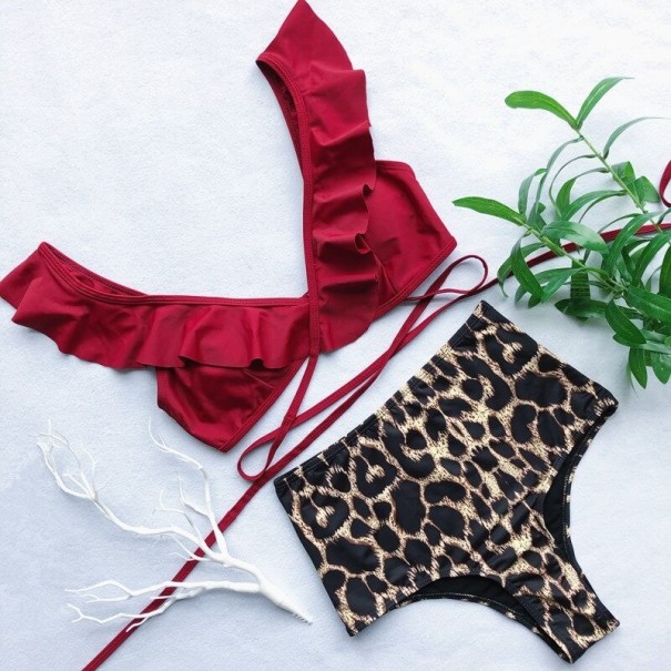 Bikini damskie P545 czerwony S
