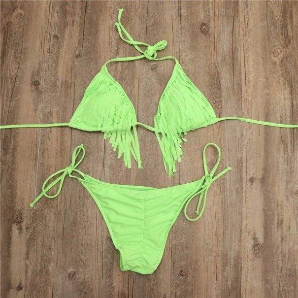 Bikini damskie P685 neonowa zieleń S