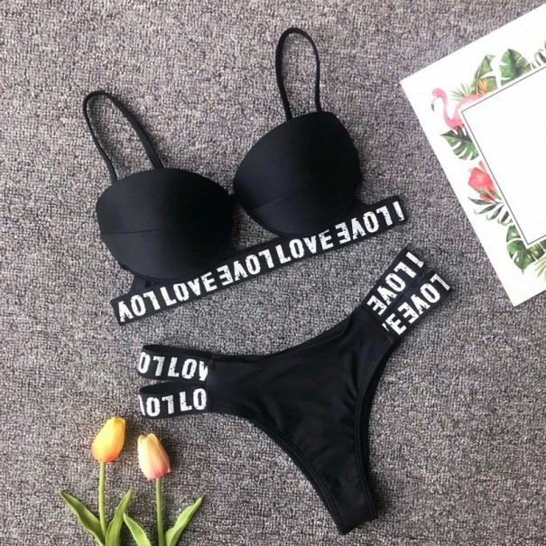 Bikini damskie P687 czarny S