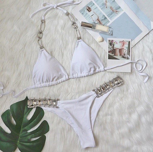 Bikini damskie z kryształkami M 3