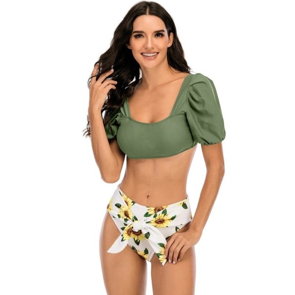 Bikini de damă A2846 verde armată M