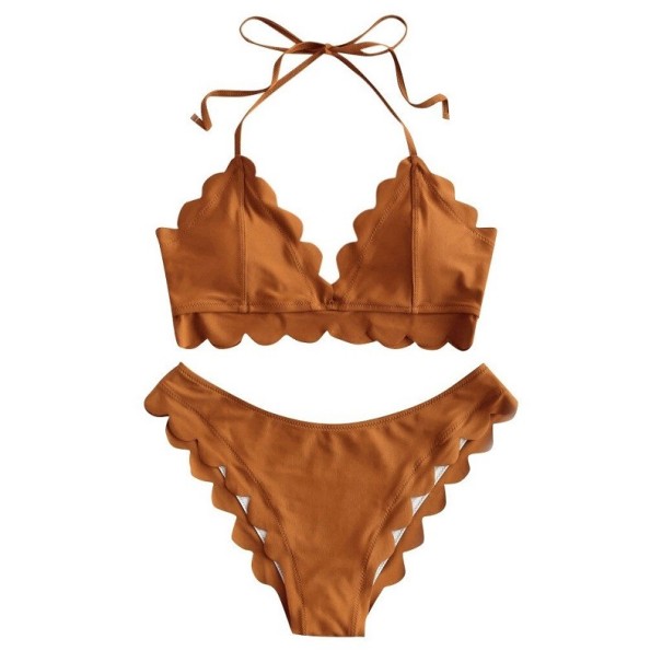 Bikini de damă P1054 maro deschis M