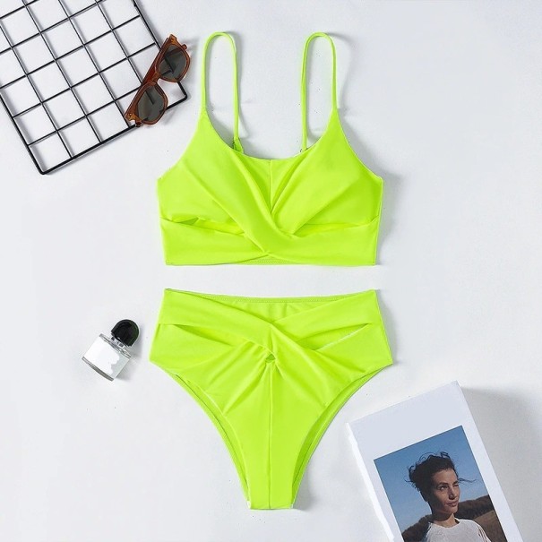 Bikini de damă P1136 verde neon L