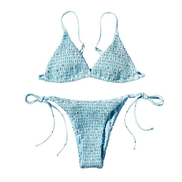 Bikini de damă P1220 albastru deschis S