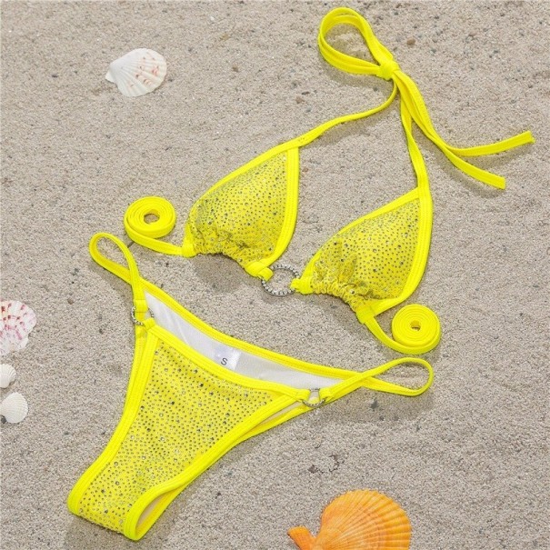 Bikini de damă P1249 galben M