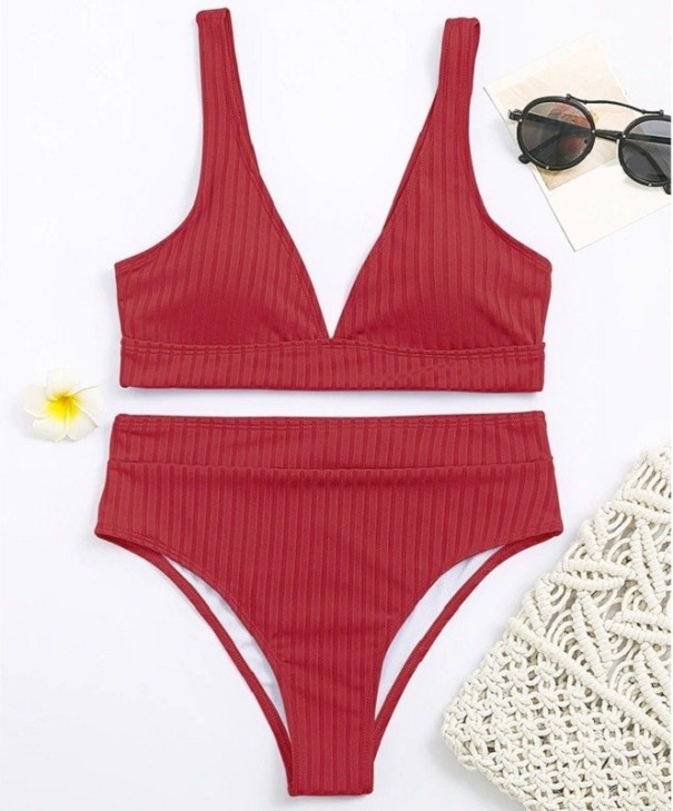 Bikini de damă P238 roșu L