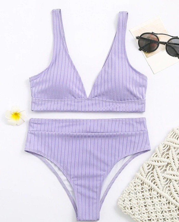 Bikini de damă P238 violet deschis M