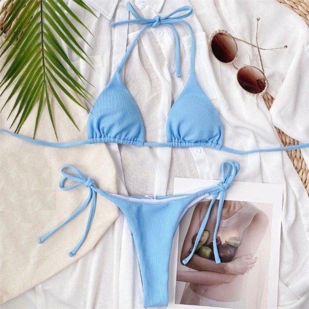 Bikini de damă P250 albastru deschis L