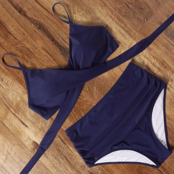 Bikini de damă P293 albastru inchis XL