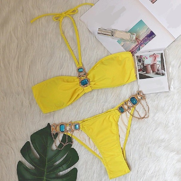 Bikini de damă P300 galben S
