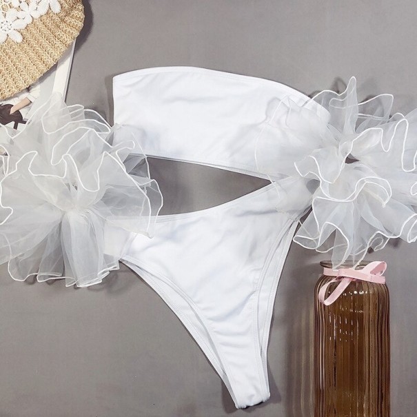 Bikini de damă P390 alb M