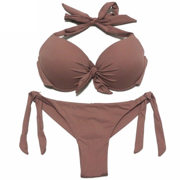 Bikini de damă P426 maro deschis S