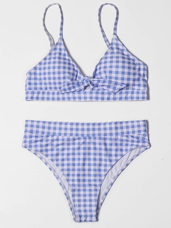 Bikini de damă P454 albastru XS