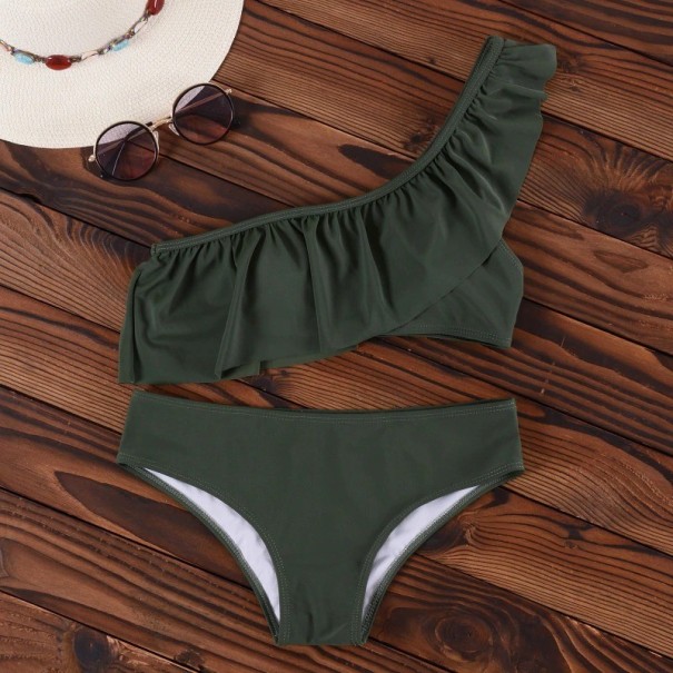 Bikini de damă P489 verde armată XS