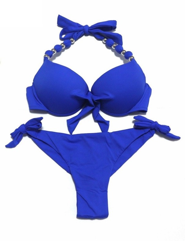 Bikini de damă P492 albastru M