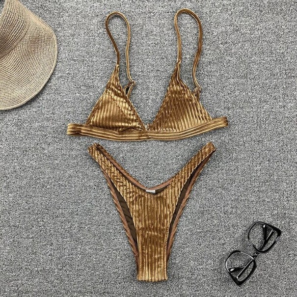 Bikini de damă P510 aur S