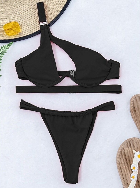 Bikini de damă P528 negru L