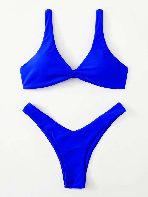 Bikini de damă P553 albastru XS