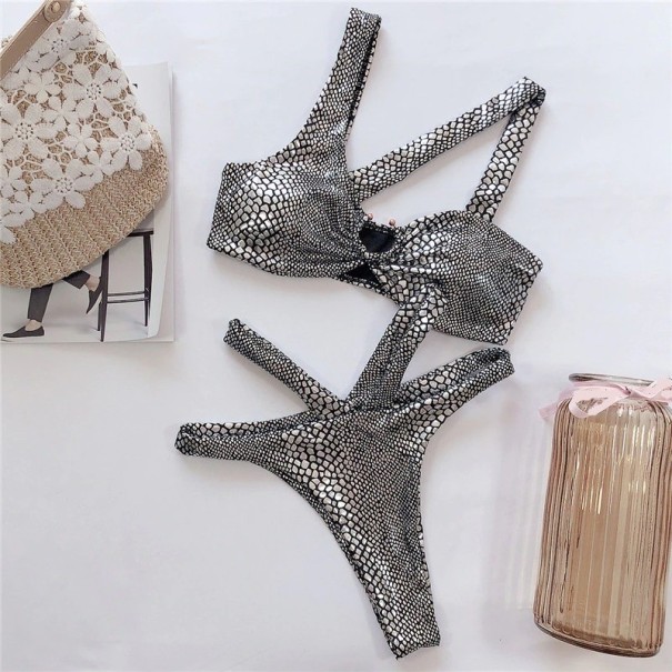 Bikini de damă P566 argint L