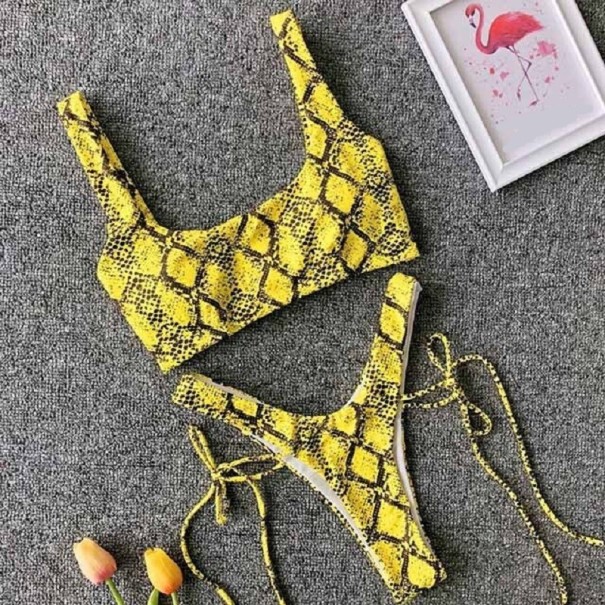 Bikini de damă P621 galben S