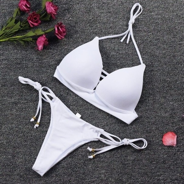 Bikini de damă P669 alb M