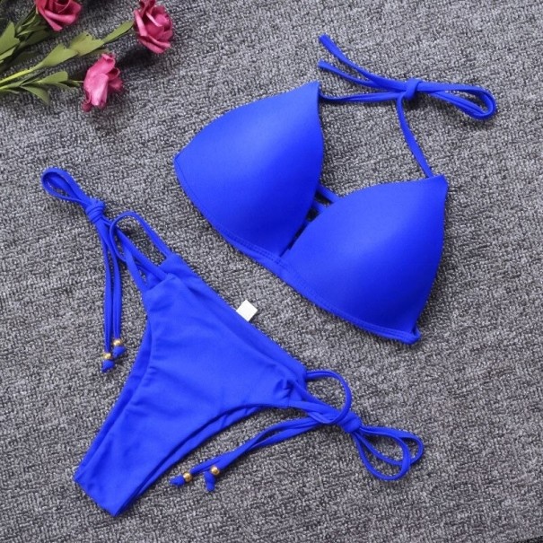 Bikini de damă P669 albastru M