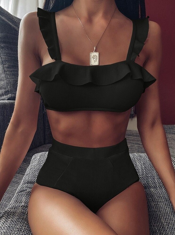 Bikini de damă P674 negru M