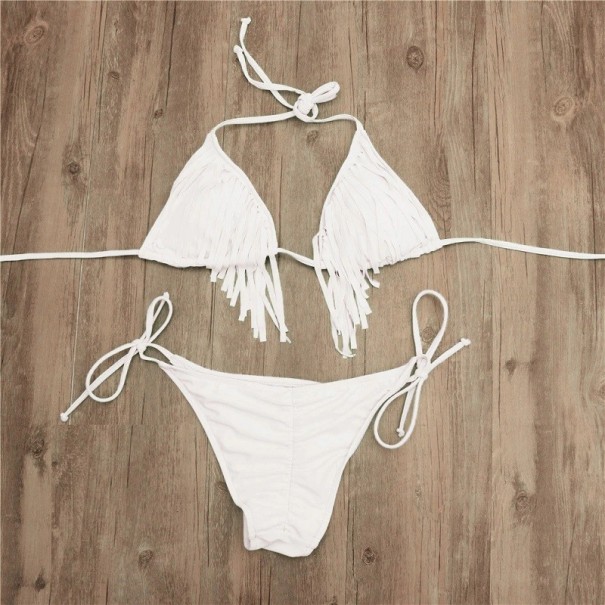 Bikini de damă P685 alb M