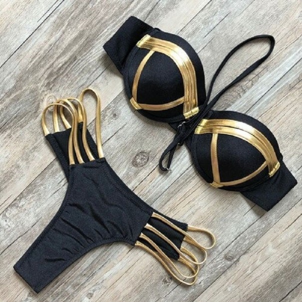 Bikini de damă P696 negru XS