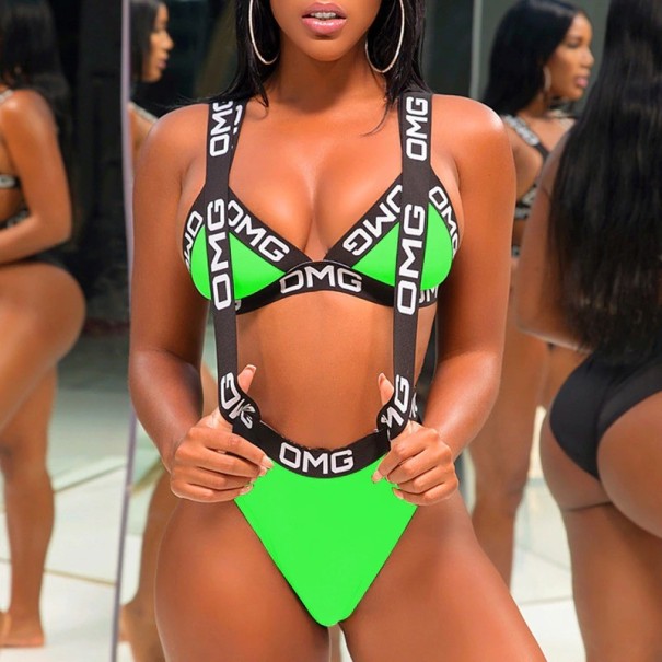 Bikini de damă P711 verde XL