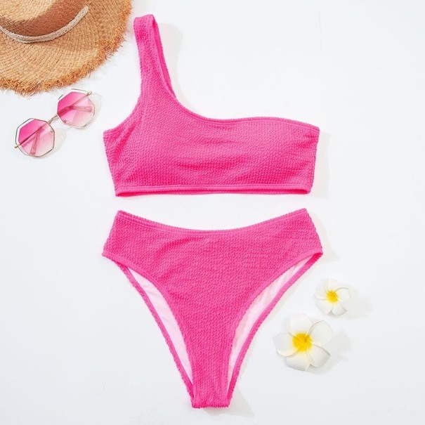 Bikini de damă P741 roz închis S
