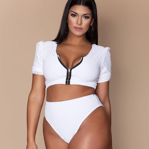 Bikini de damă P748 alb XXL