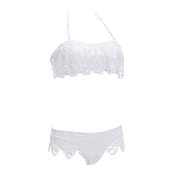 Bikini de damă P800 alb M