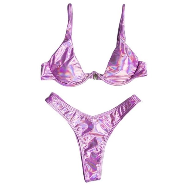 Bikini de damă P957 violet deschis M