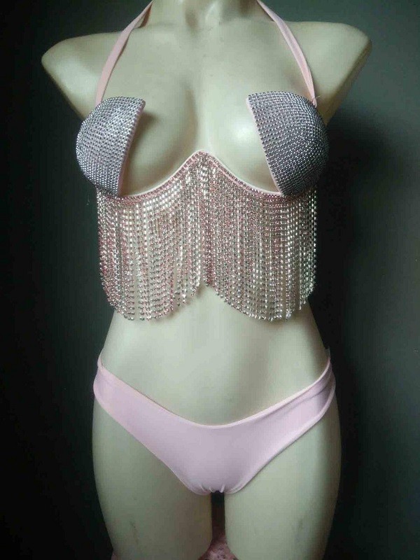 Bikini de mujer P1075 rosa S