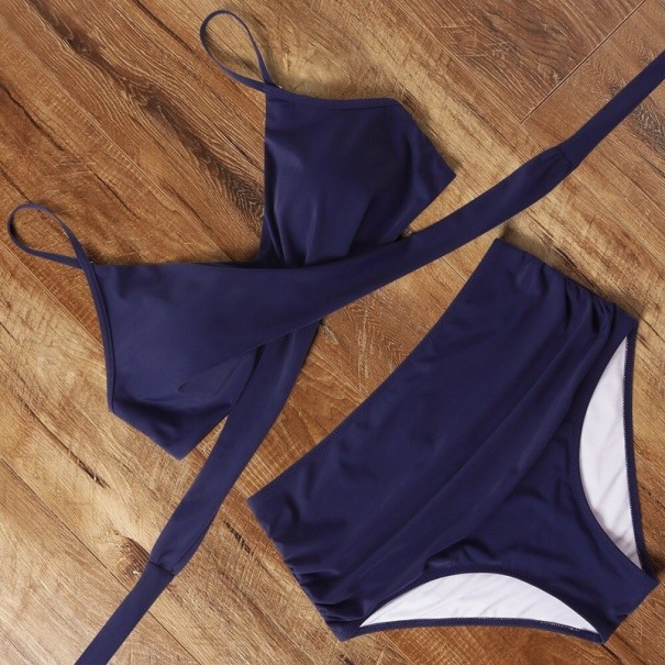 Bikini de mujer P293 azul oscuro XL