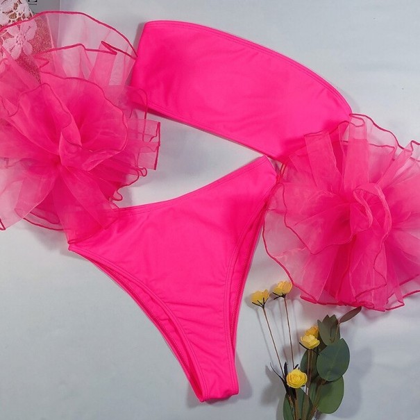 Bikini de mujer P390 rosa oscuro L