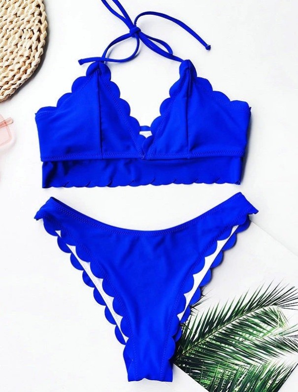 Bikini de mujer P421 azul L