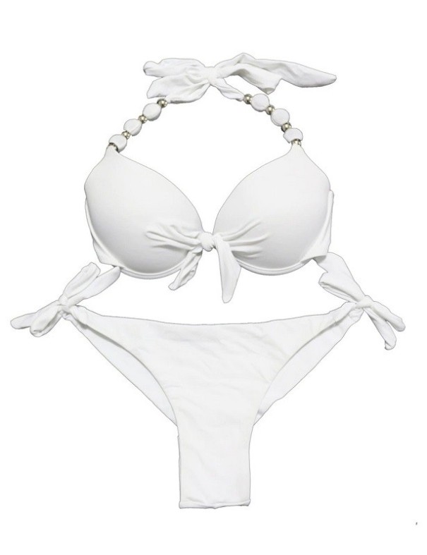 Bikini de mujer P492 blanco XXL
