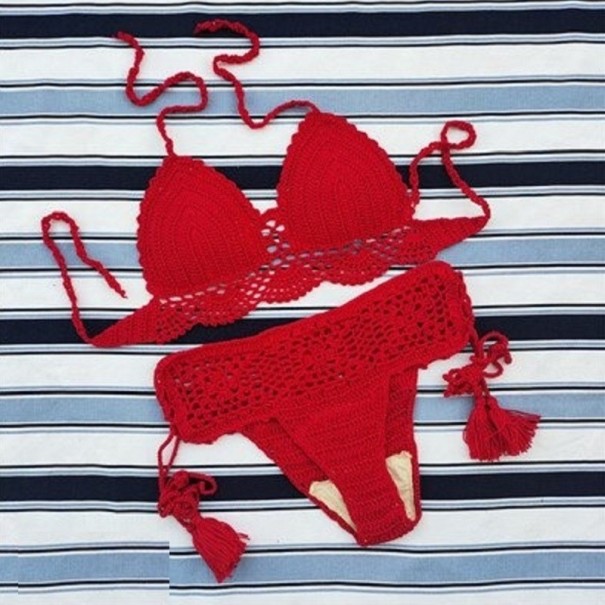 Bikini de mujer P521 rojo XS