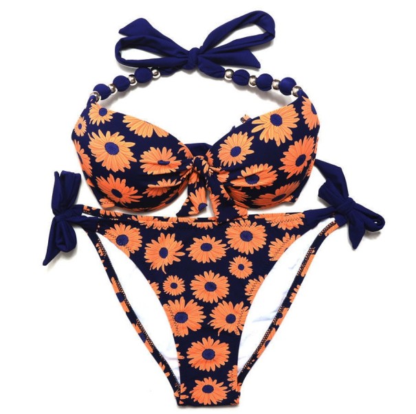 Bikini pentru femei cu model floral XL